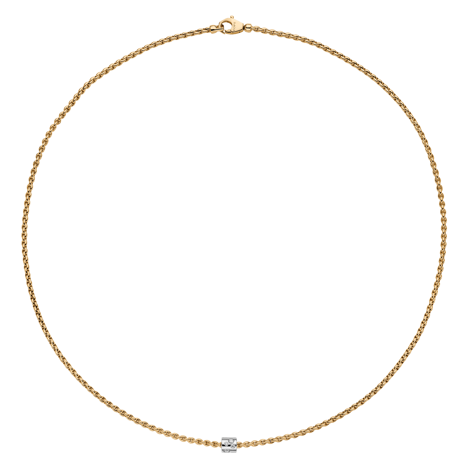 Fope Aria Gelbgold Kette mit Brillanten 89003CX_BB