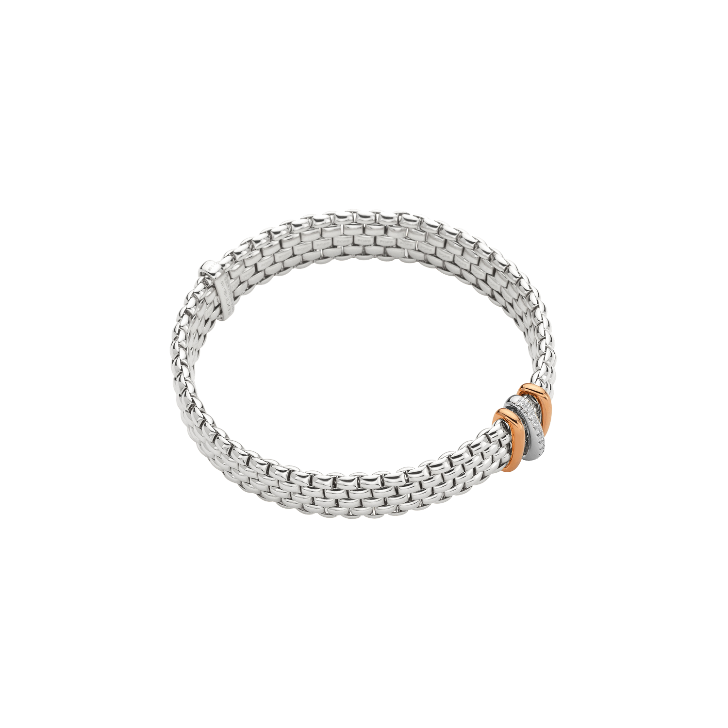 Fope Panorama Flex it Weissgold Armband mit Diamanten 587B BBR bei Juwelier Hungeling
