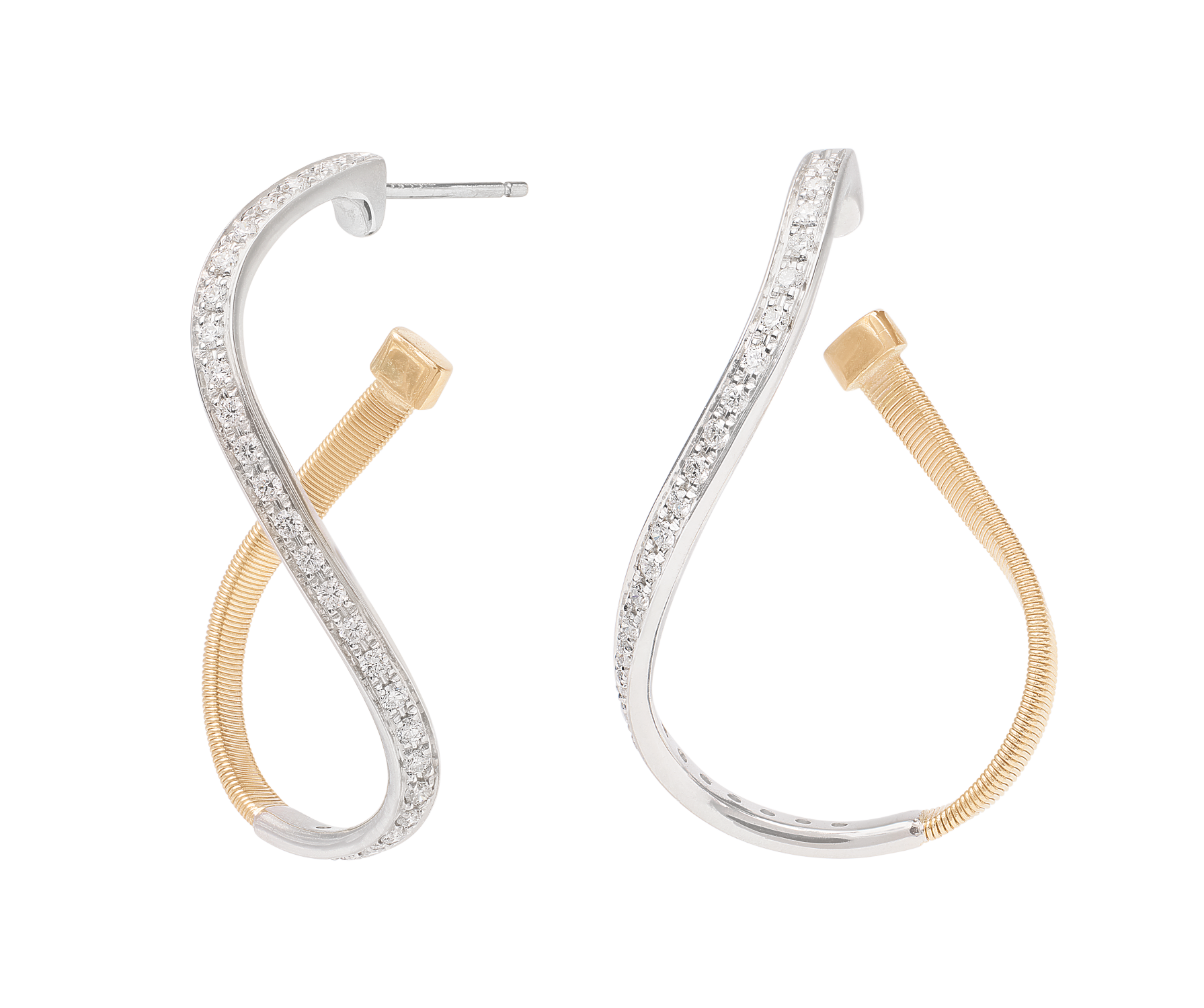 Marrakech Ohrringe aus Gelbgold mit Diamantpavé OG404_B_YW_M5 bei Juwelier Hungeling