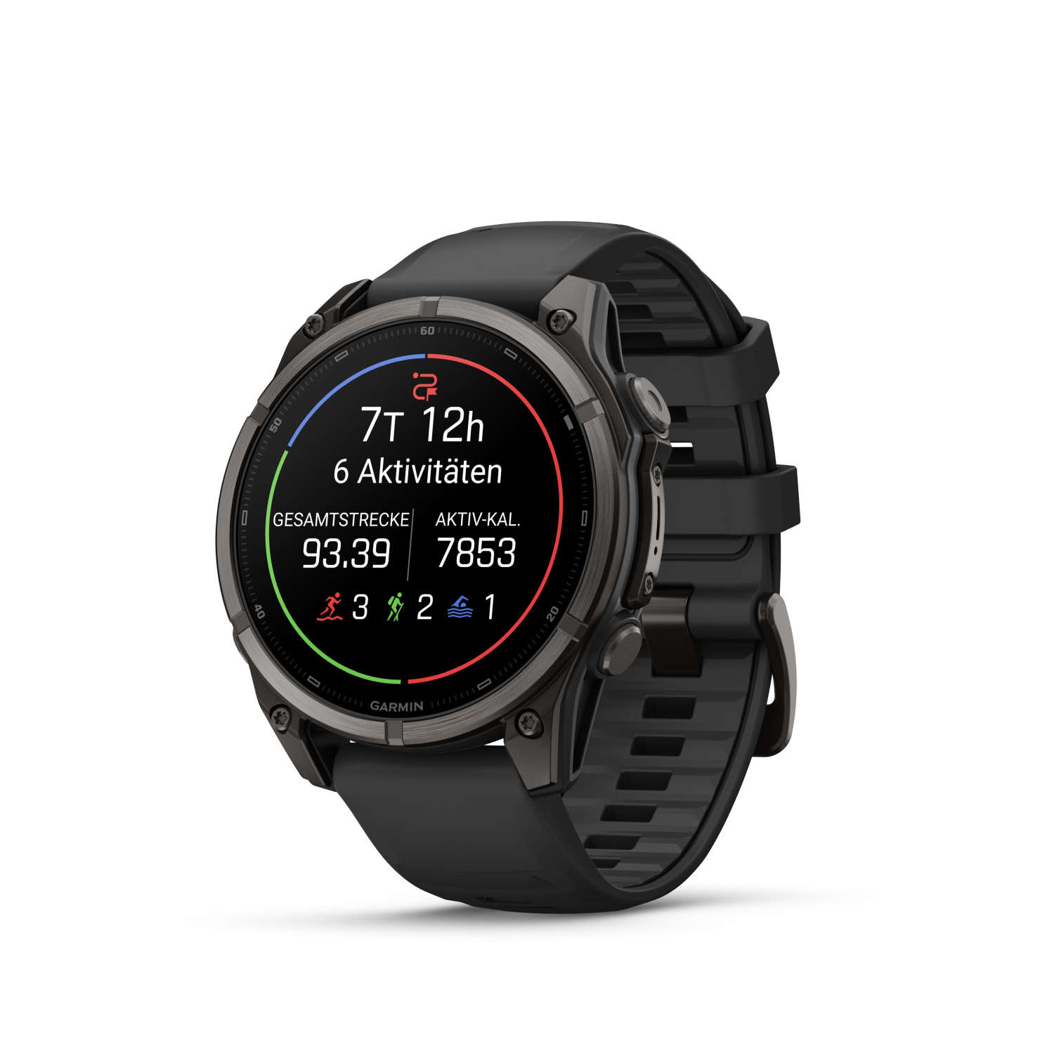 Garmin fēnix 9 – 47 mm Schwarz/Carbongrau DLC Titan 010-04762-11