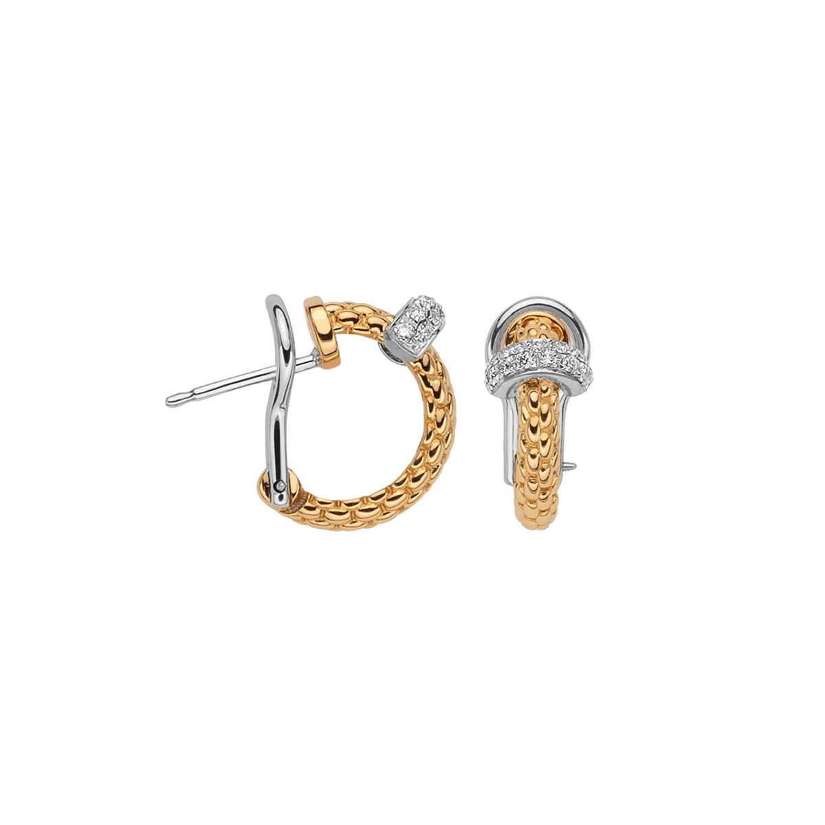 Fope Prima Gelbgold Ohrringe mit Diamanten OR747 BBR bei Juwelier Hungeling