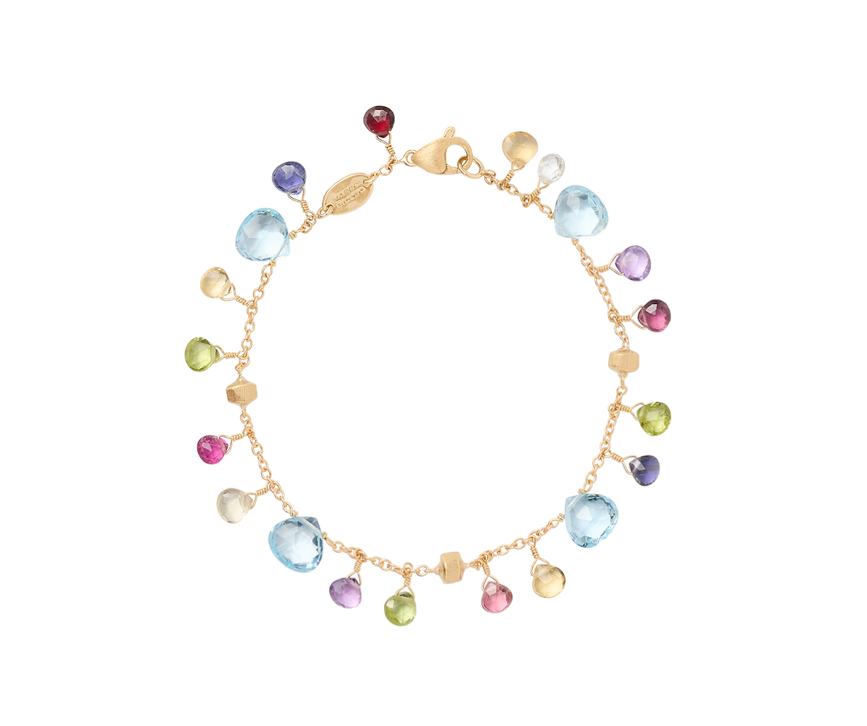 Paradise Einreihiges Armband aus Gold mit bunten Edelsteinen BB2584_MIX01T_Y_02 bei Juwelier Hungeling
