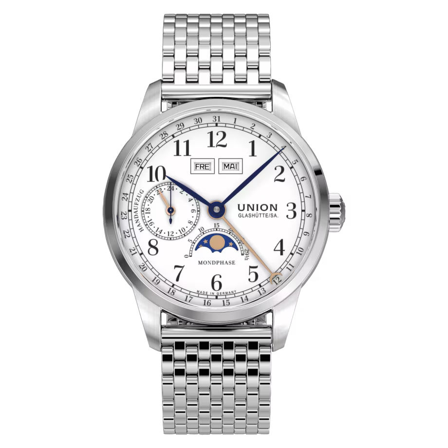 Union Glashütte 1893 Johannes Dürrstein Edition Mondphase D007.458.11.017.00 bei Juwelier Hungeling