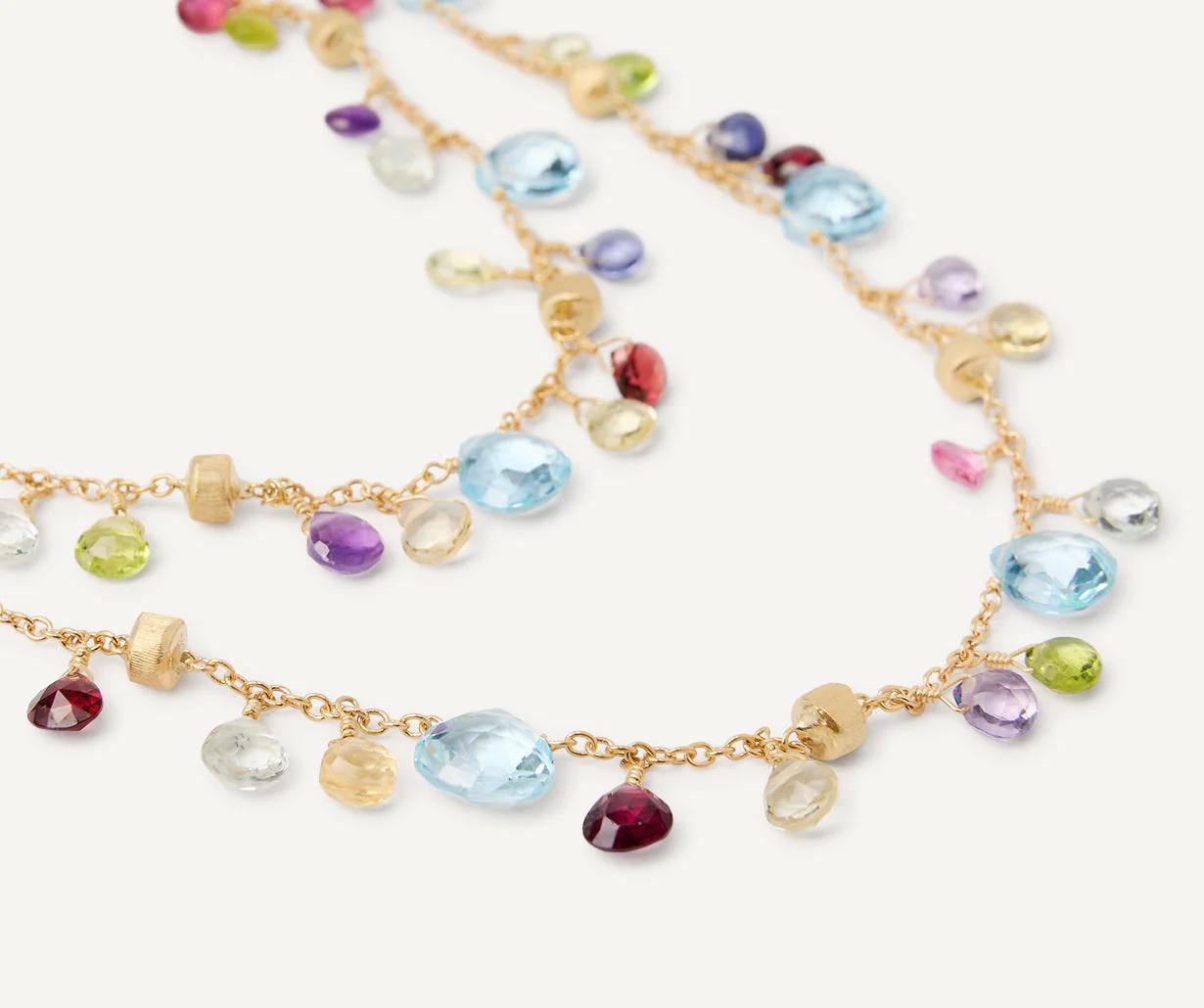 Paradise lange Halskette aus Gold mit bunten Edelsteinen CB2585_MIX01T_Y_02