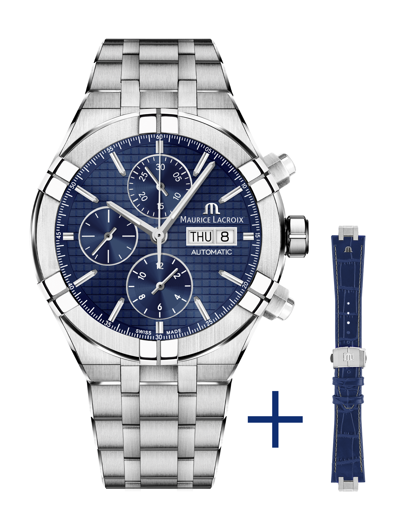 Maurice Lacroix Aikon Automatic Chronograph 44mm  AI6038-SS002-430-2 bei Juwelier Hungeling