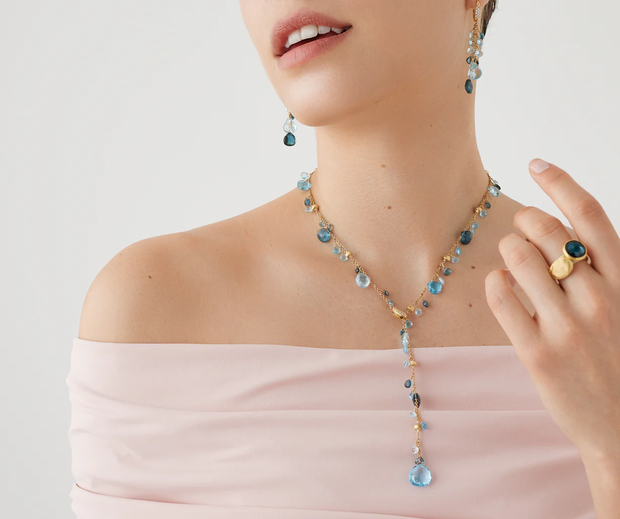 Paradise Y-Kette aus Gelbgold mit Topas-Mix CB2586-B_TP01_Y