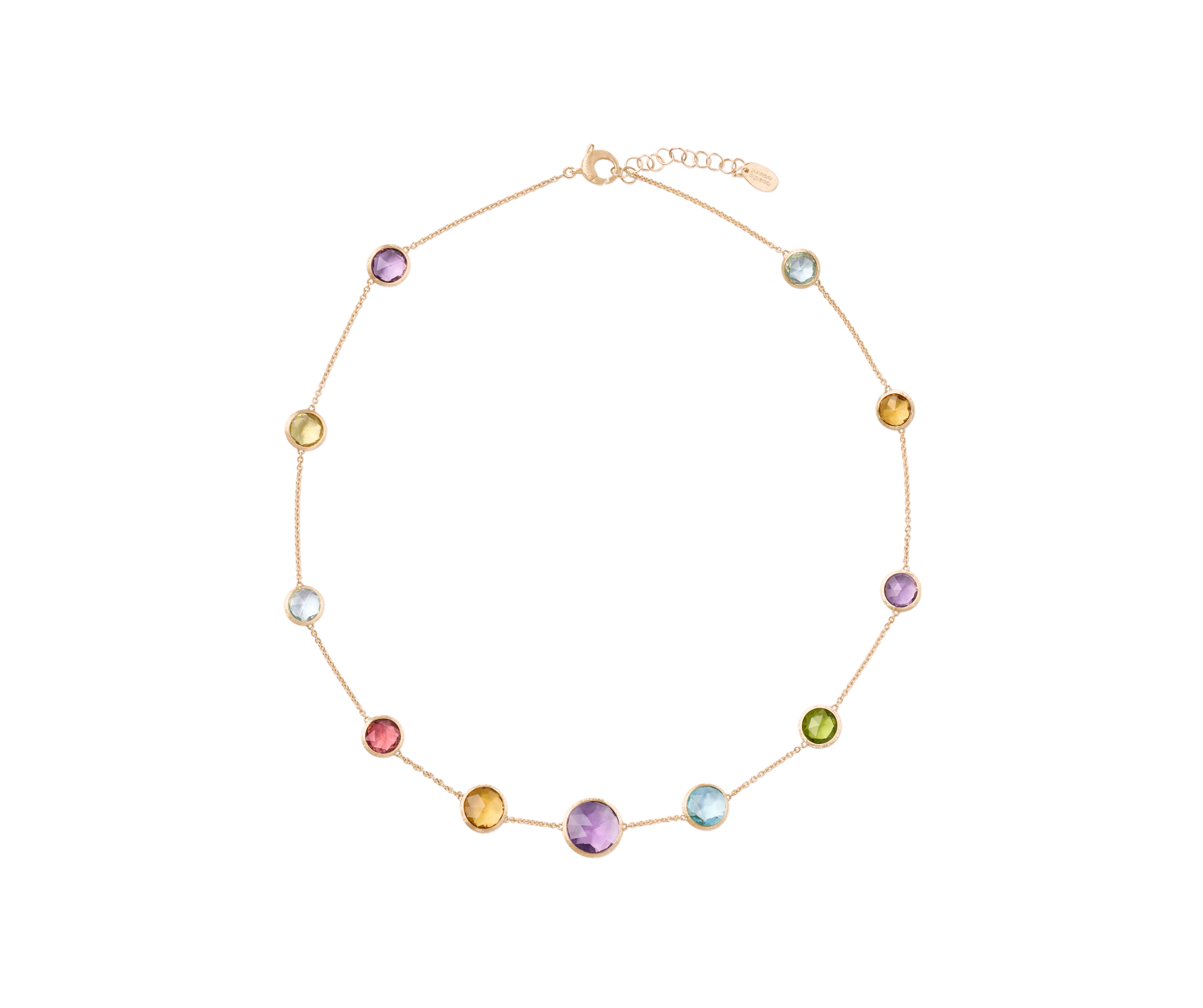 Marco Bicego Jaipur Color Halskette aus Gold mit bunten Edelsteinen CB2710_MIX01_Y_02 bei Juwelier Hungeling
