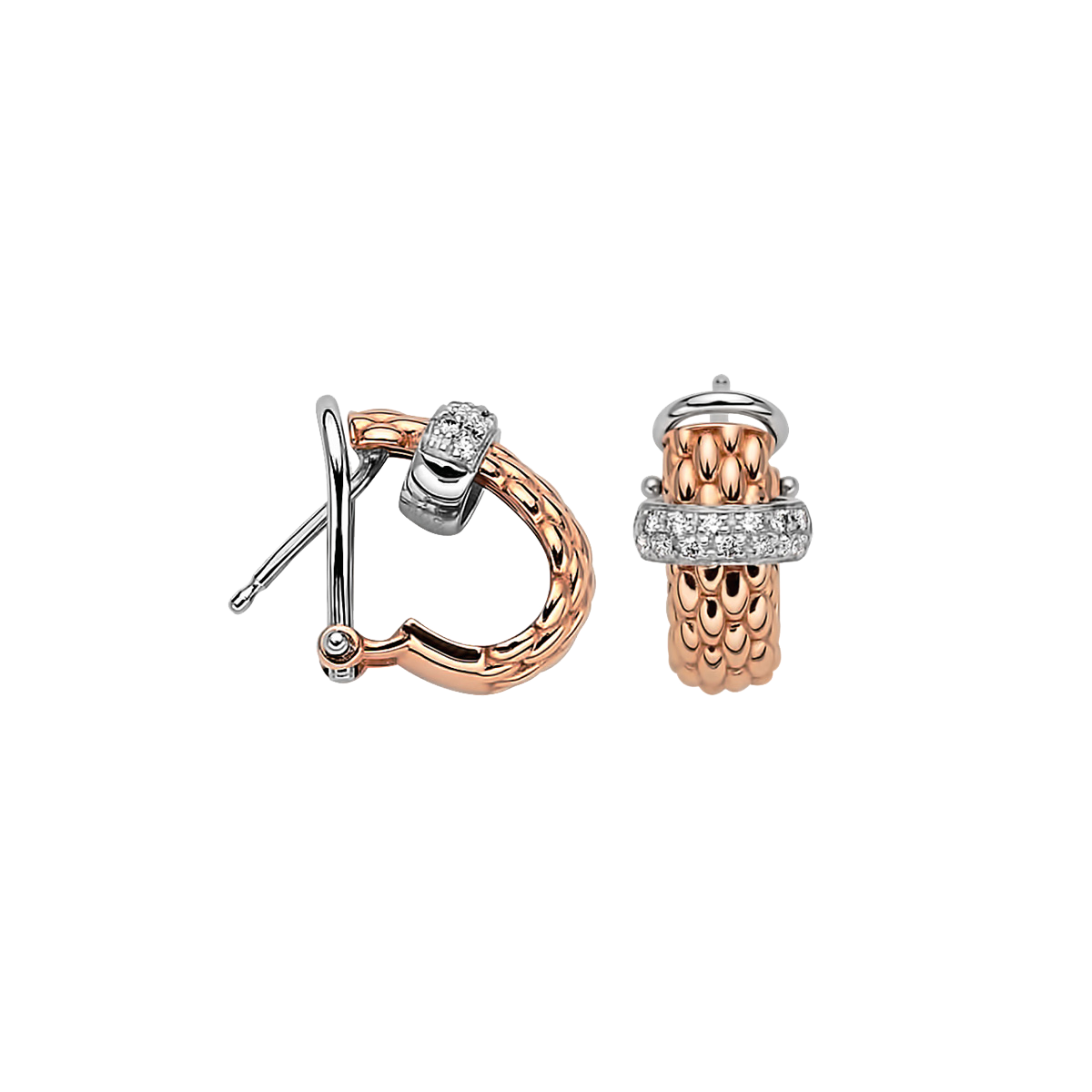 Fope Vendôme Roségold Ohrringe mit Diamanten 56002OX_BB