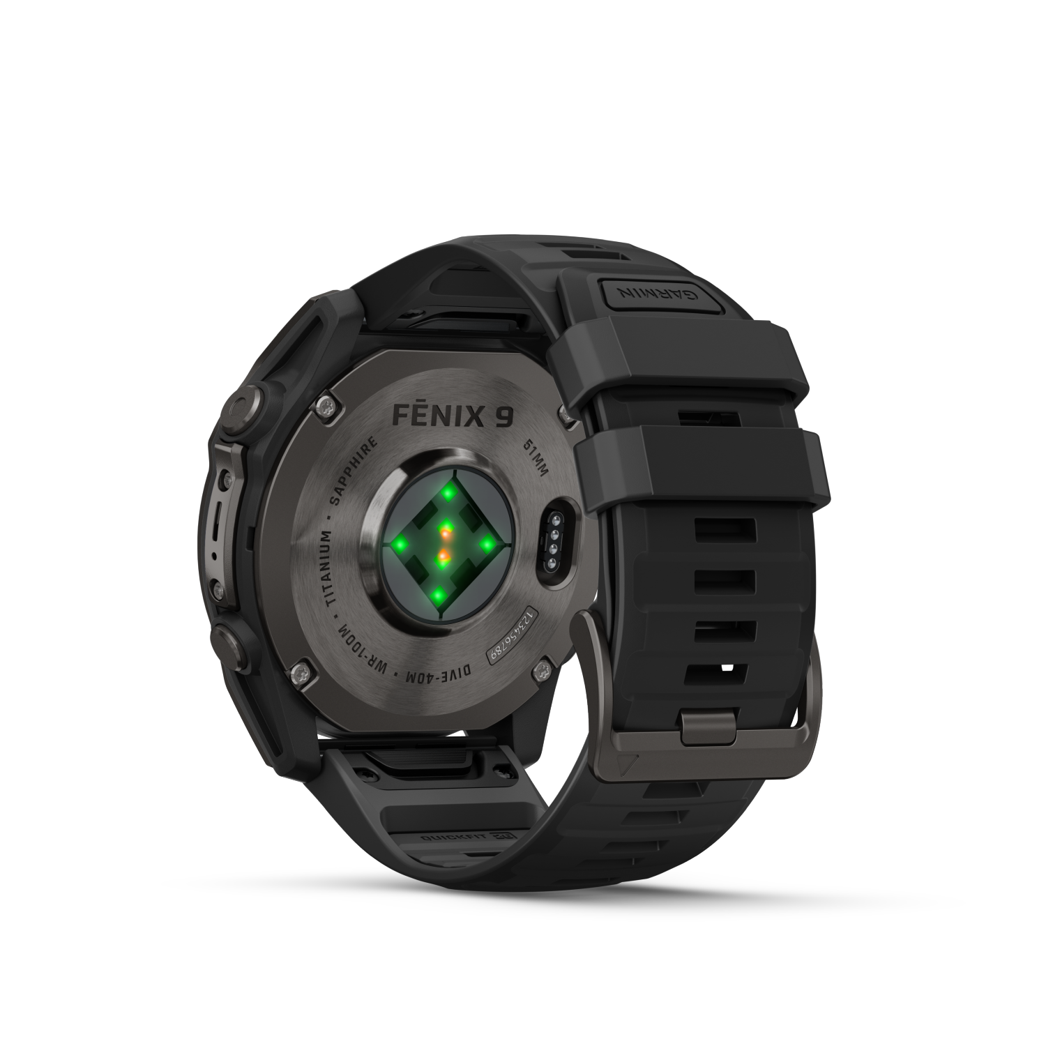 Garmin fēnix 9 - 51 mm Schwarz/Carbongrau DLC Titan 010-04763-11