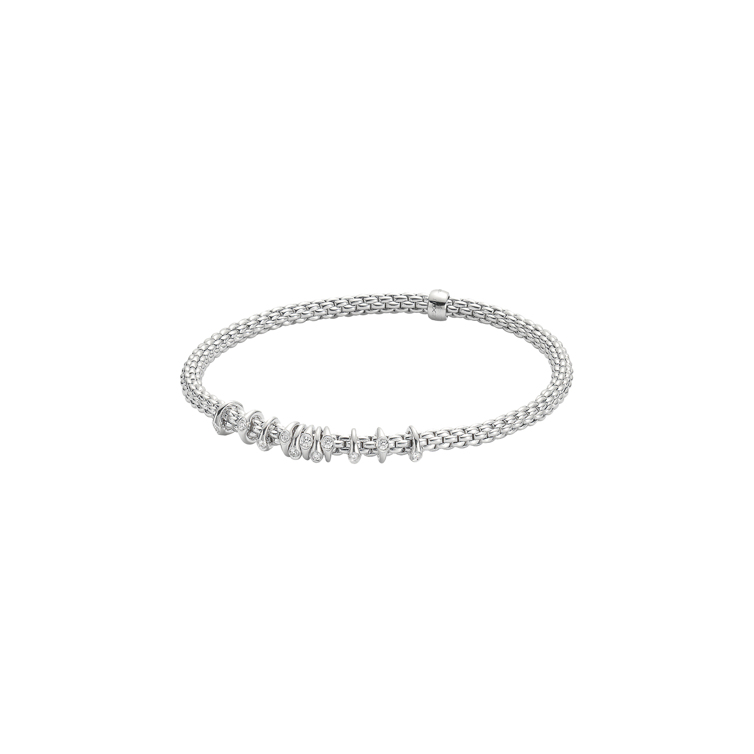Fope Prima Flex'it Weissgold Armband 747B BBR bei Juwelier Hungeling