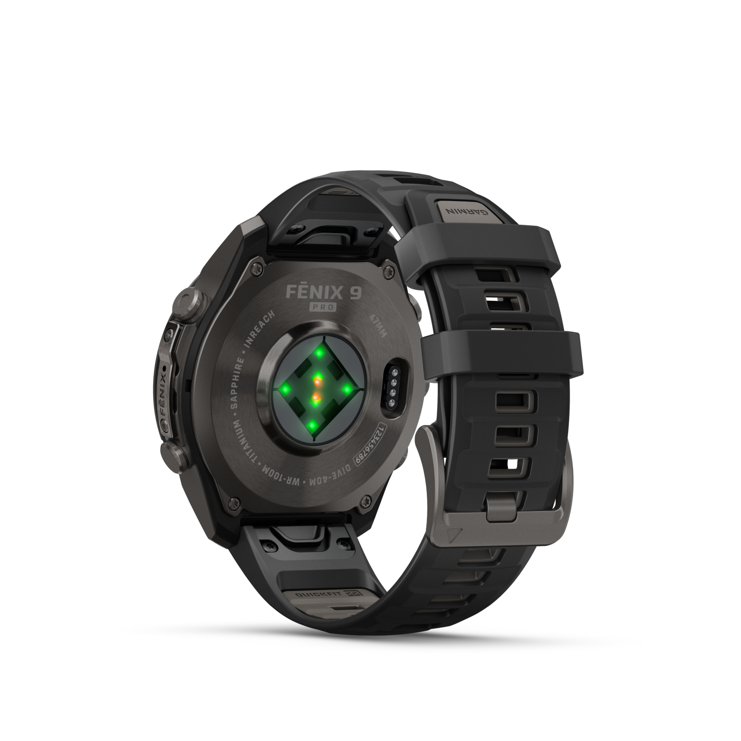 Garmin fēnix 9 Pro – inReach, 47mm Carbongrau DLC Titan 010-04336-11