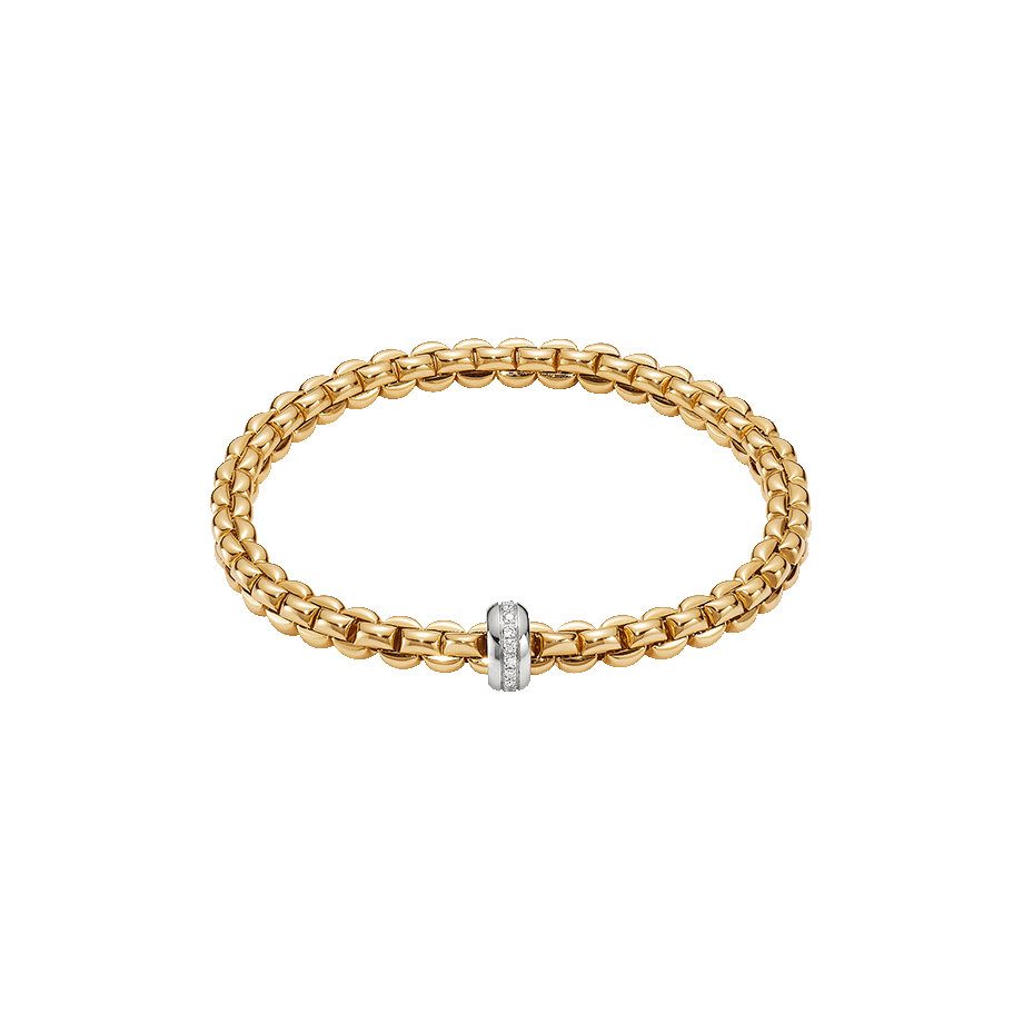 Fope Eka Flex it Gelbgold Armband mit Diamanten 72110BX_BB_Y_XBX