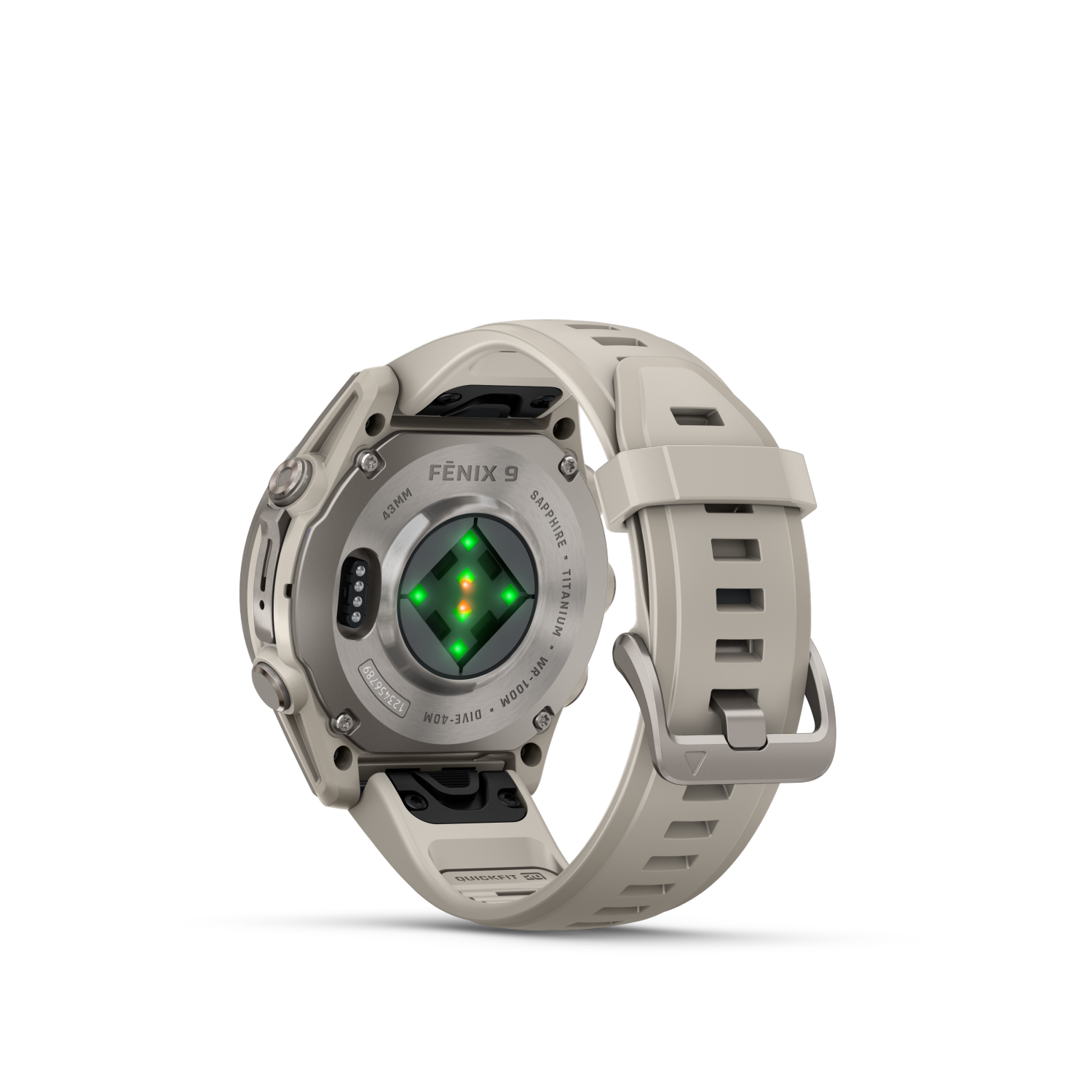 Garmin fēnix 9  - 43 mm Nebelgrau Titan 010-04761-01
