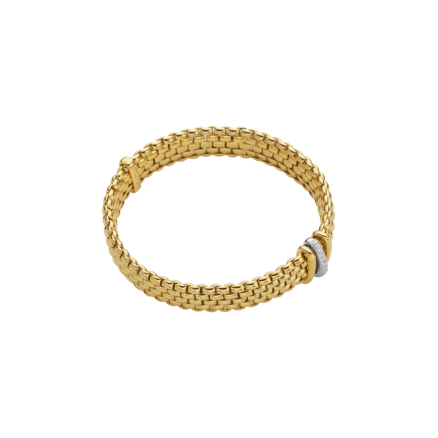 Fope Panorama Flex it Gelbgold Armband mit Diamanten 587B BBR bei Juwelier Hungeling