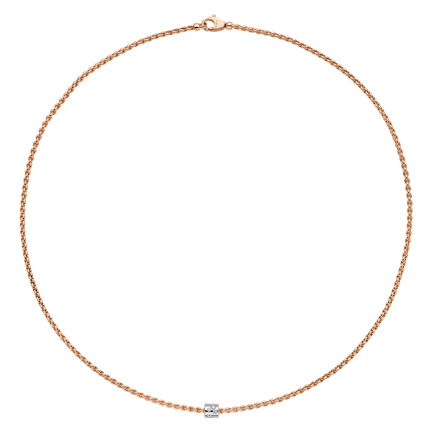 Fope Aria Roségold Kette mit Brillanten 890C BBR bei Juwelier Hungeling
