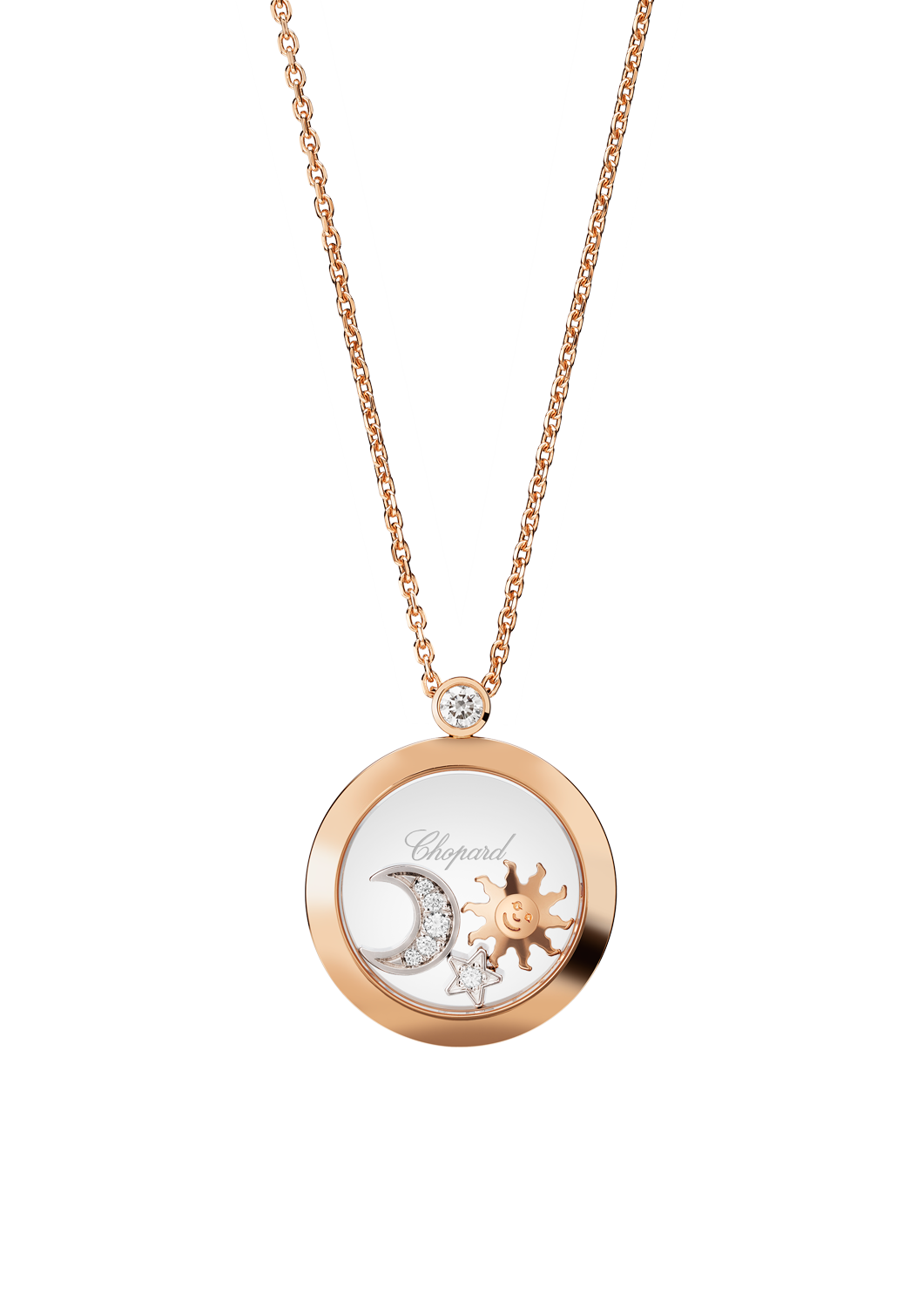 Chopard Collier Happy Sun, Moon and Stars 799434-5201 bei Juwelier Hungeling