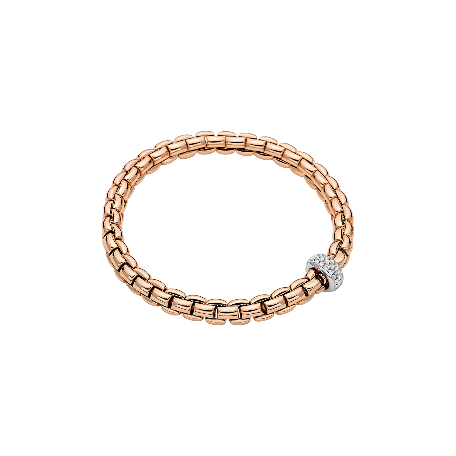 Fope Eka Flex it Roségold Armband 707B PAVE