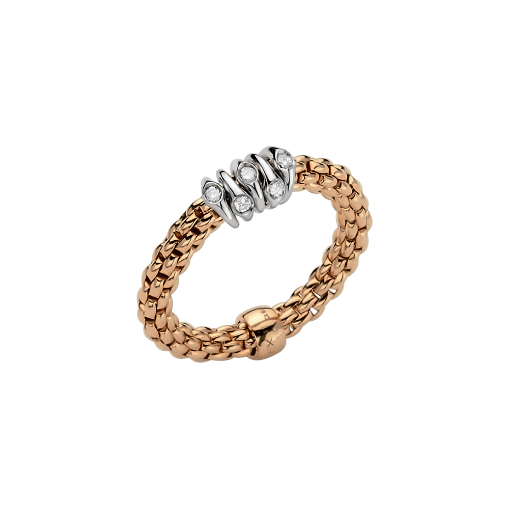 Fope Prima Flex it Rotgold Ring mit Diamanten AN746 BBR bei Juwelier Hungeling