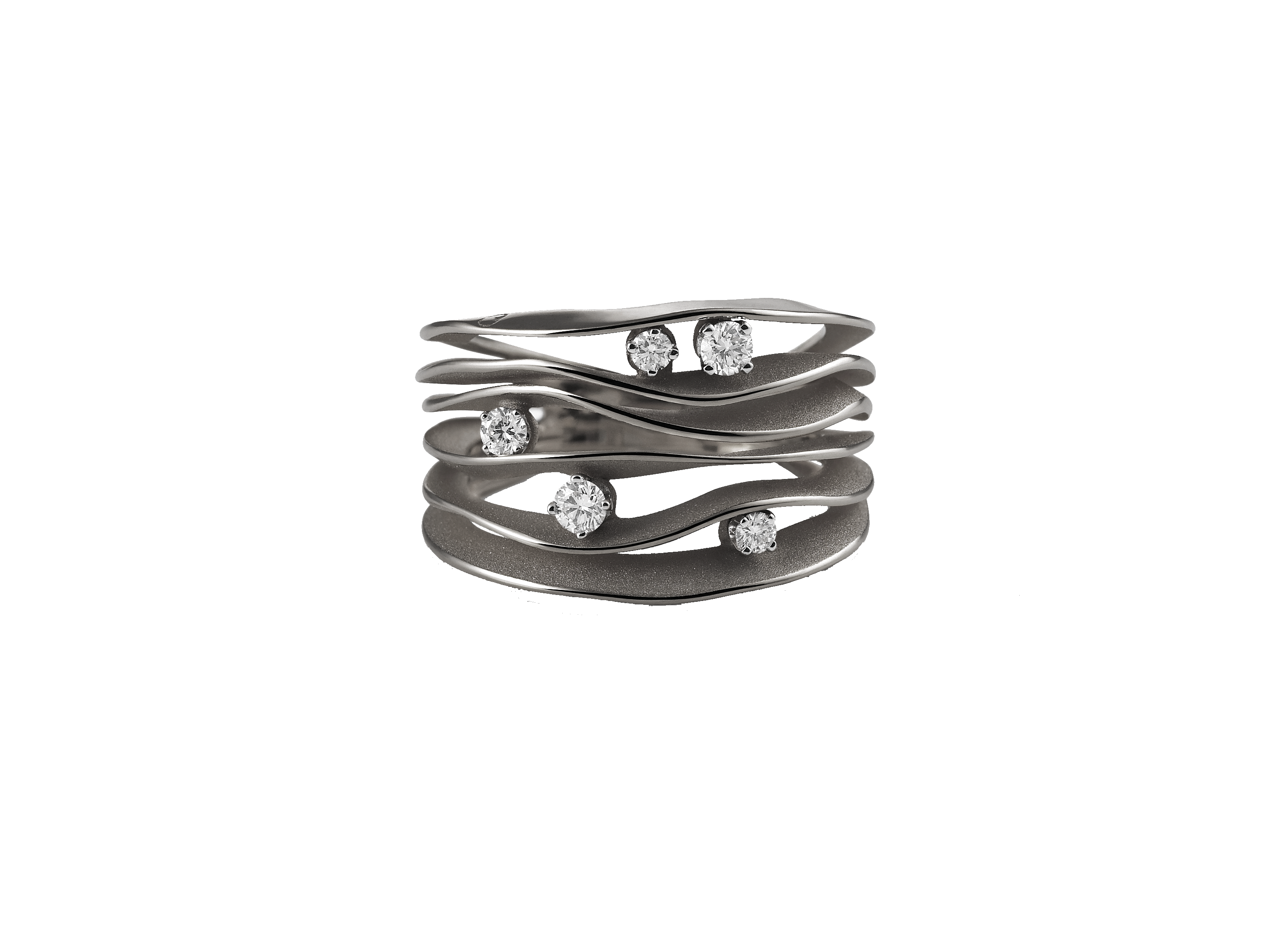 Annamaria Cammilli Ring Dune GAN0914E (Black Lava Gold) bei Juwelier Hungeling