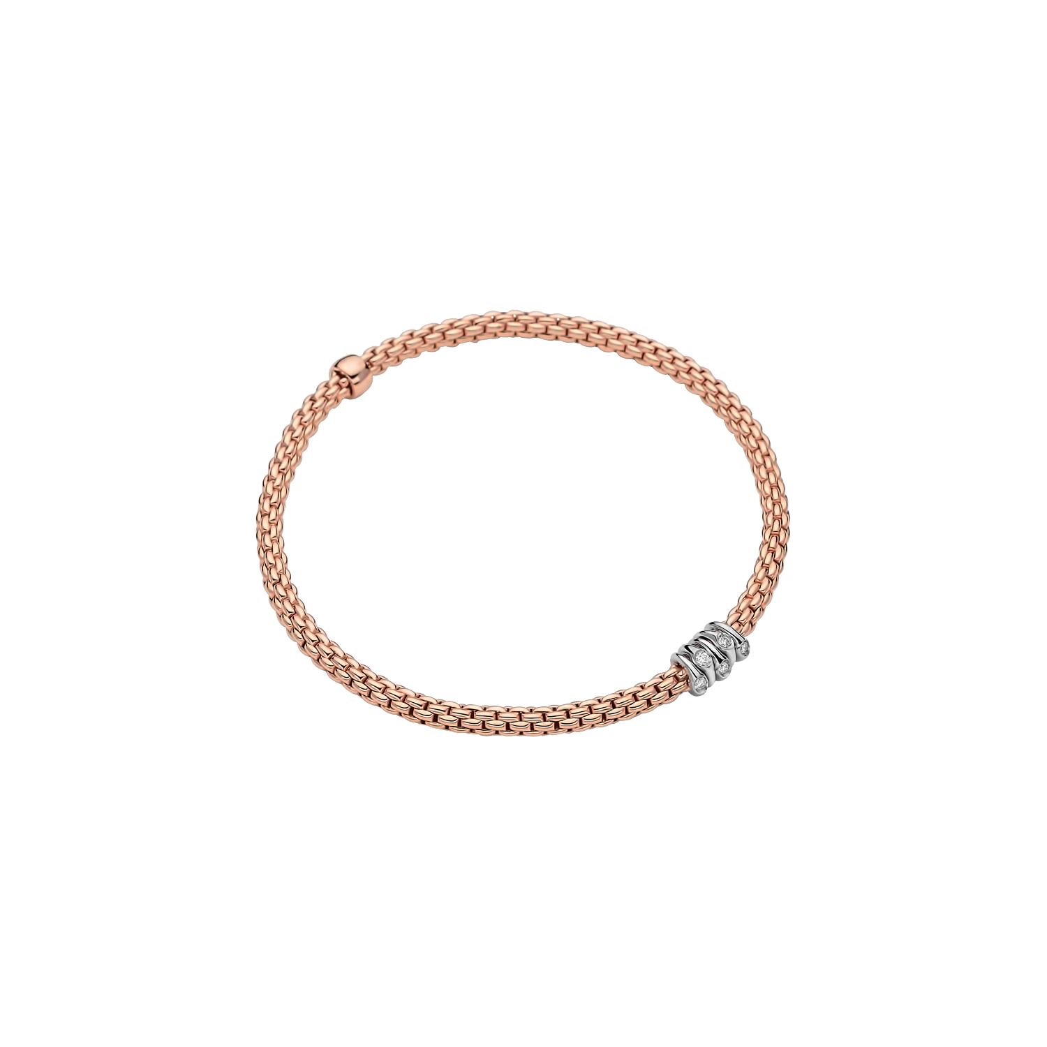 Fope Prima Flex'it Rotgold Armband 746B BBR bei Juwelier Hungeling
