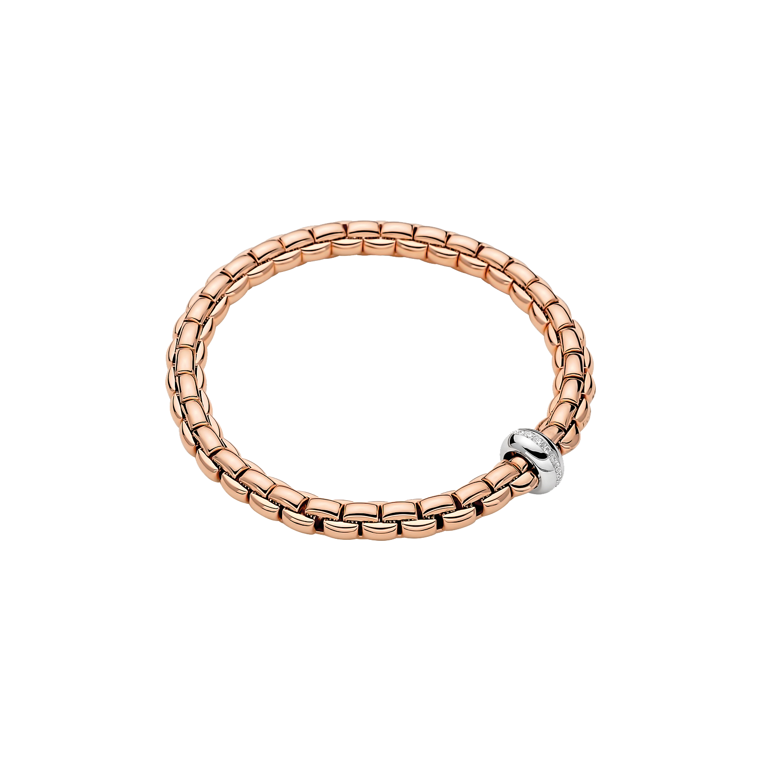 Fope Eka Anniversario Flex it Roségold Armband mit Diamanten 70705BX_BB_R_XBX