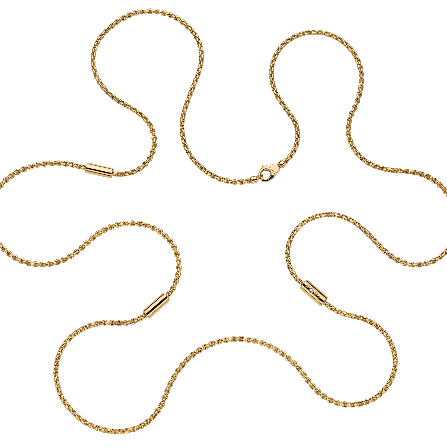 Fope Aria Gelbgold Kette mit Brillanten 892C BBR bei Juwelier Hungeling