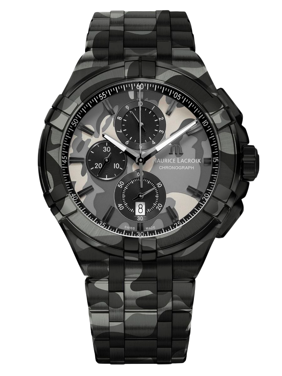 Aikon Chronograph Camouflage 44mm AI1018-PVB02-336-1 bei Juwelier Hungeling