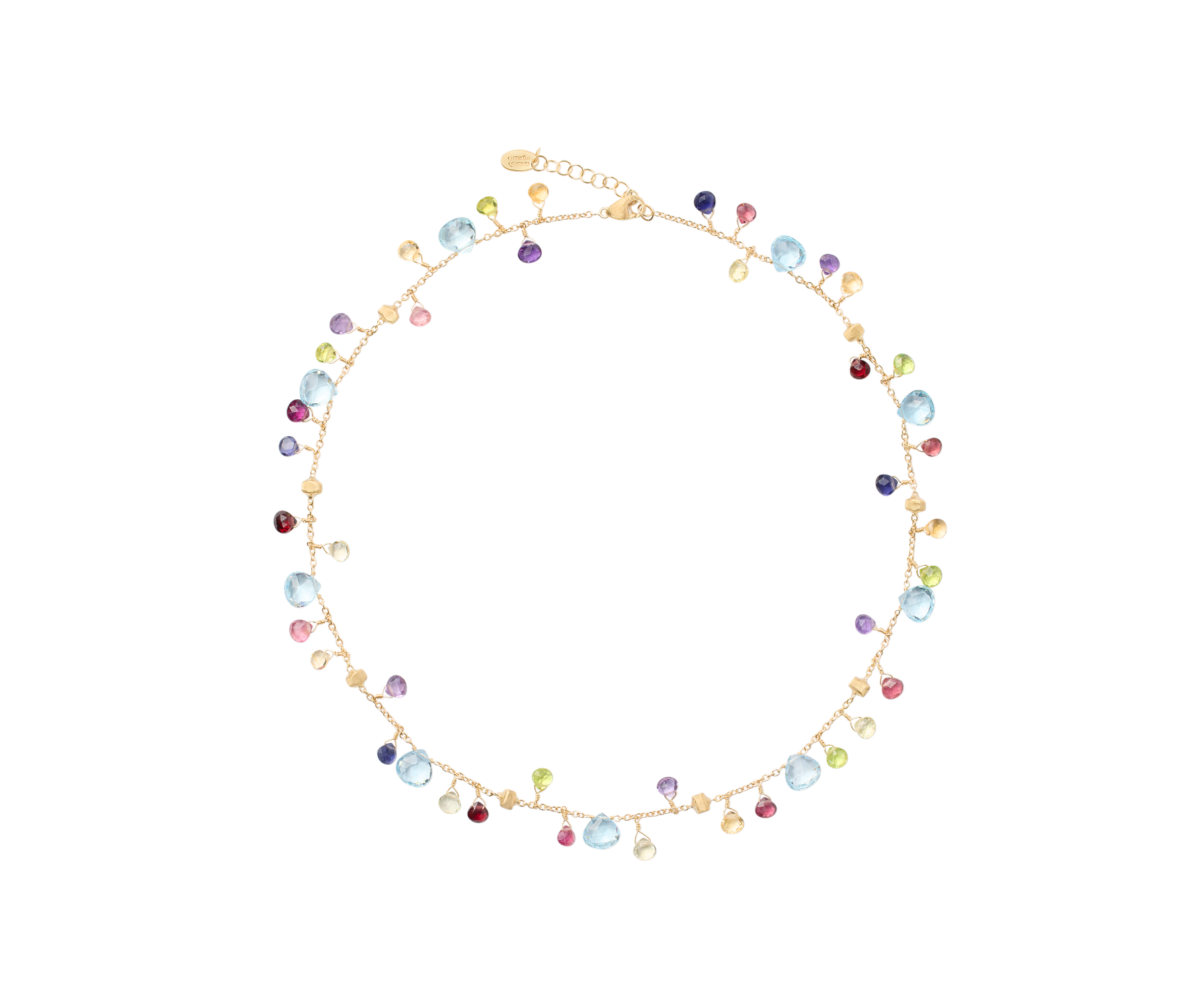 Marco Bicego Paradise Halskette aus Gold mit bunten Edelsteinen CB2584-E_MIX01T_Y_02 bei Juwelier Hungeling