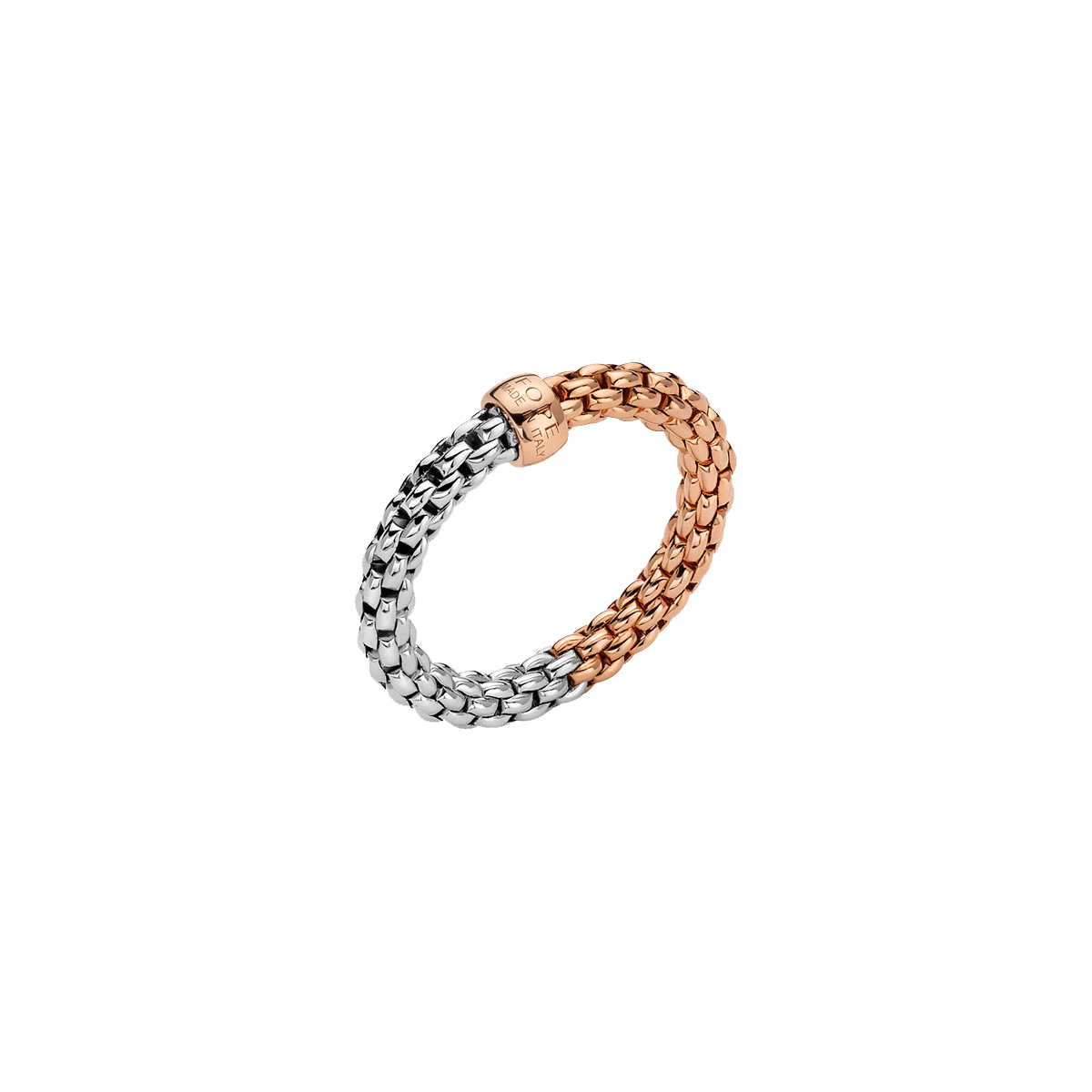 Fope Essentials Flex it 750 Weiß- und Roségold Ring AN06 bei Juwelier Hungeling