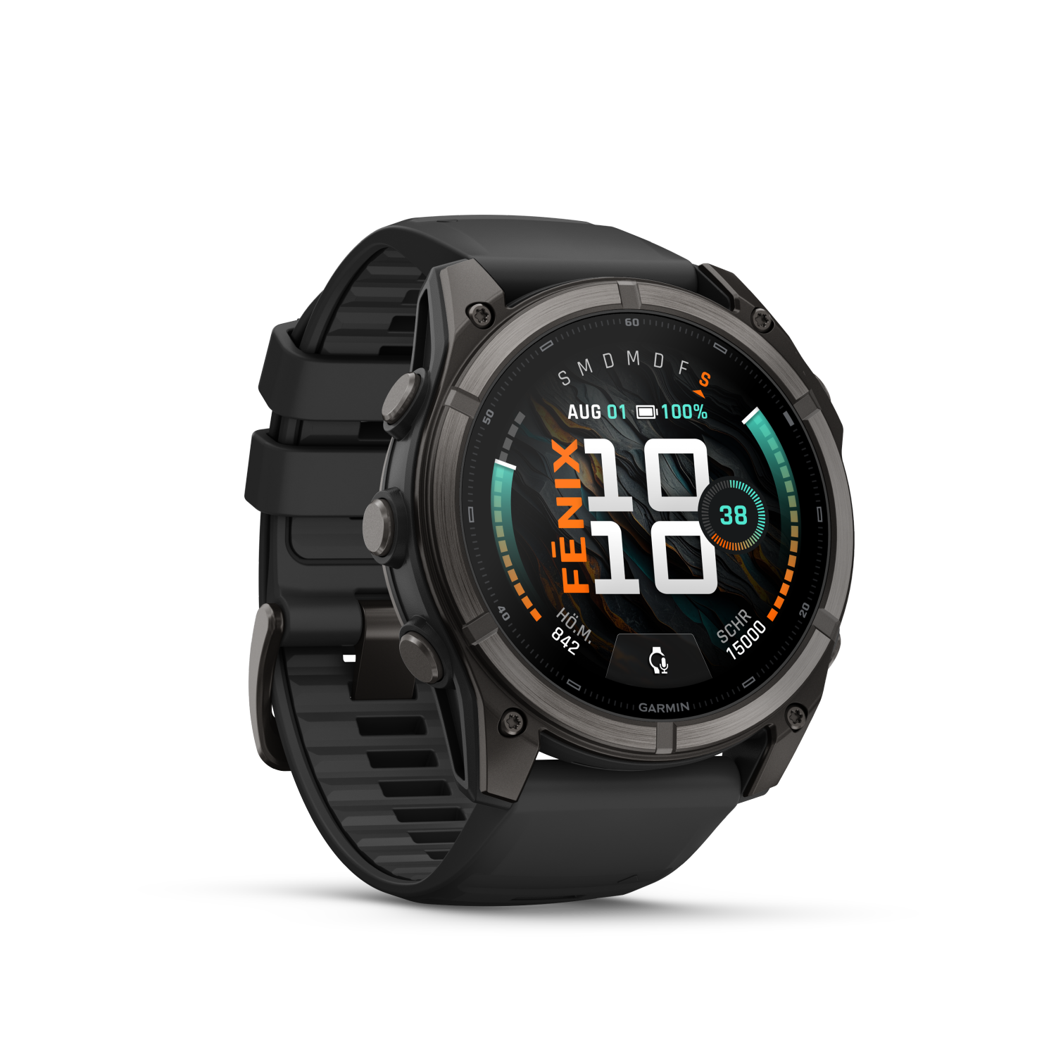 Garmin fēnix 9 - 51 mm Schwarz/Carbongrau DLC Titan 010-04763-11 bei Juwelier Hungeling