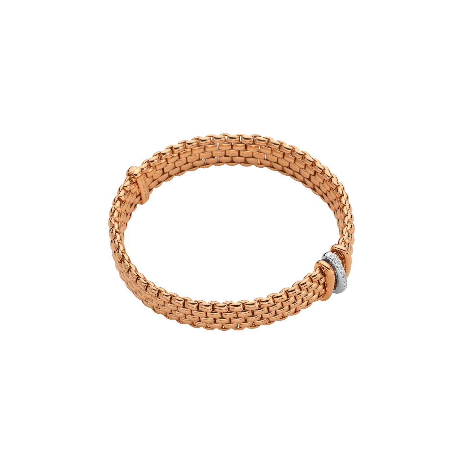 Fope Panorama Flex it Rotgold Armband mit Diamanten 587B BBR bei Juwelier Hungeling