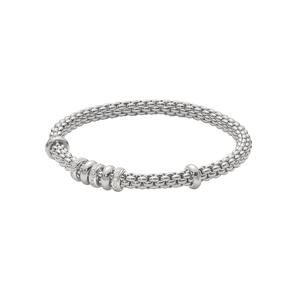 Fope Solo Weissgold Flex'it Armband 622B BBR bei Juwelier Hungeling