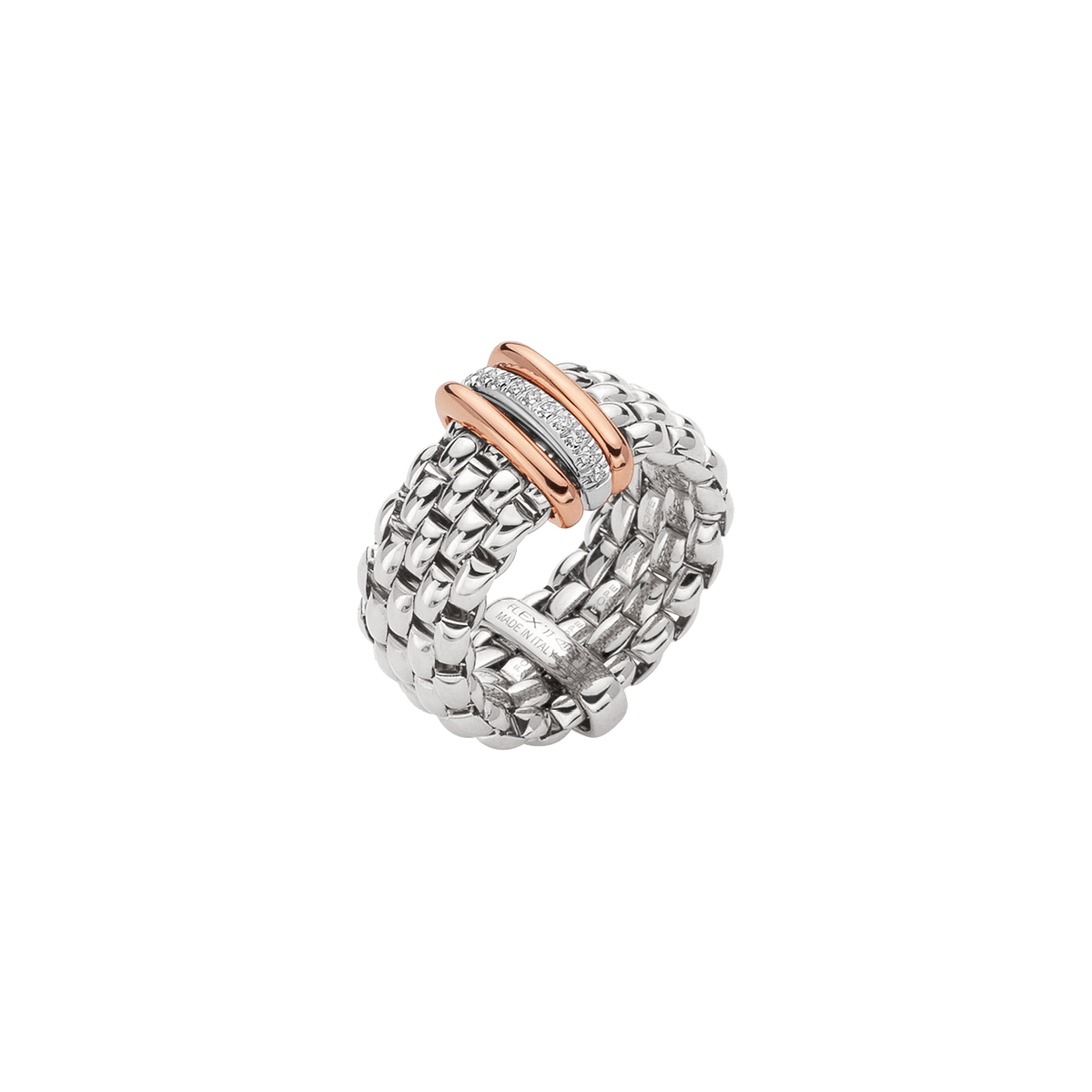 Fope Panorama Flex it Weissgold Ring mit Diamanten AN587 BBR bei Juwelier Hungeling