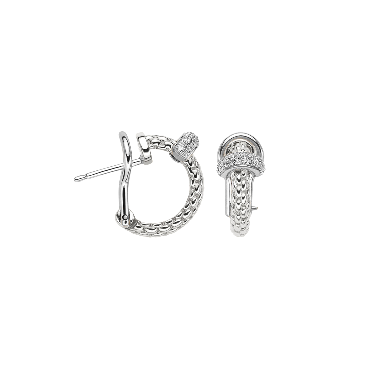 Fope Prima Weißgold Ohrringe mit Diamanten OR747 BBR bei Juwelier Hungeling