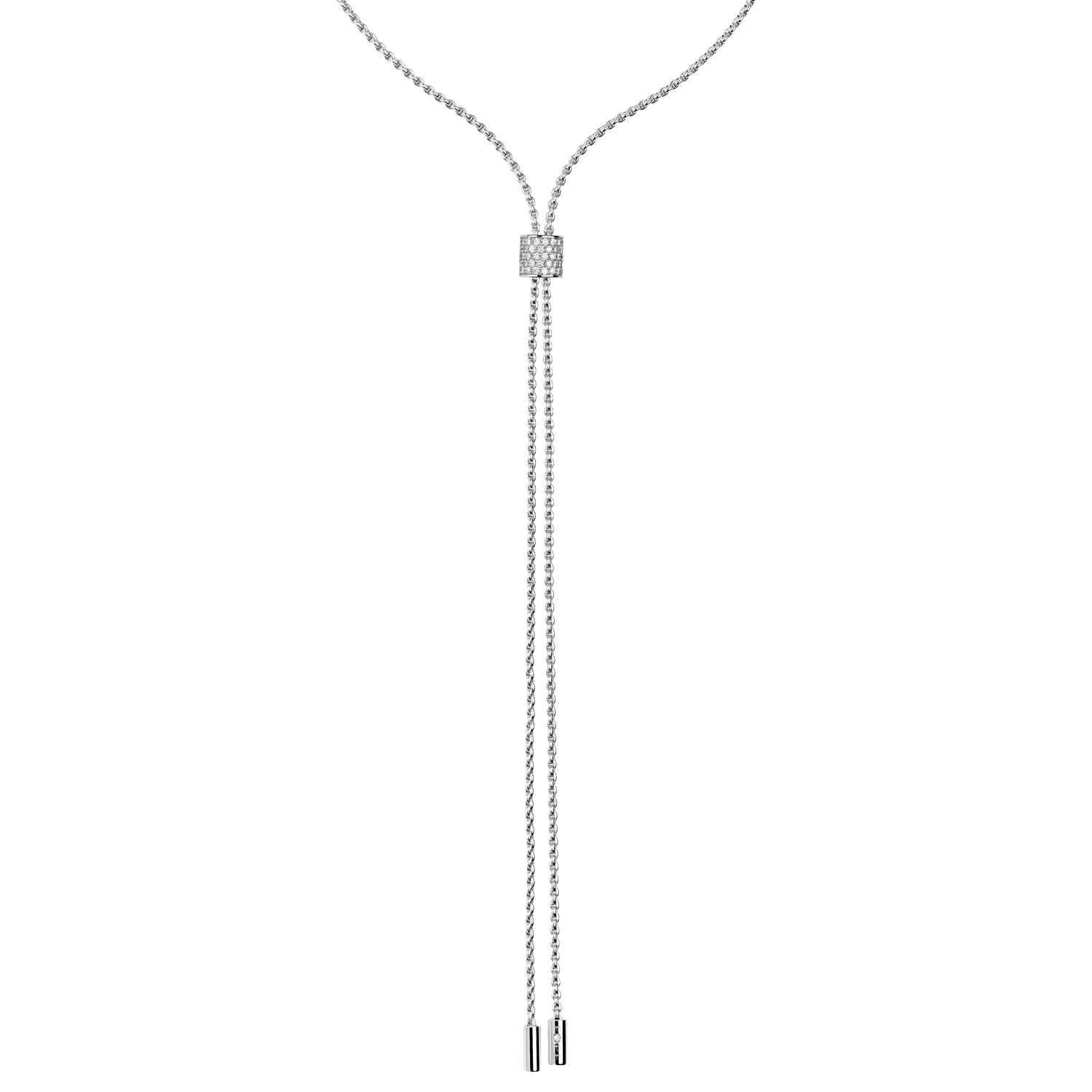 Fope Aria Weißgold Slider Halskette mit Diamant-Pavé 89403CX_BB_B_BBX_070 bei Juwelier Hungeling