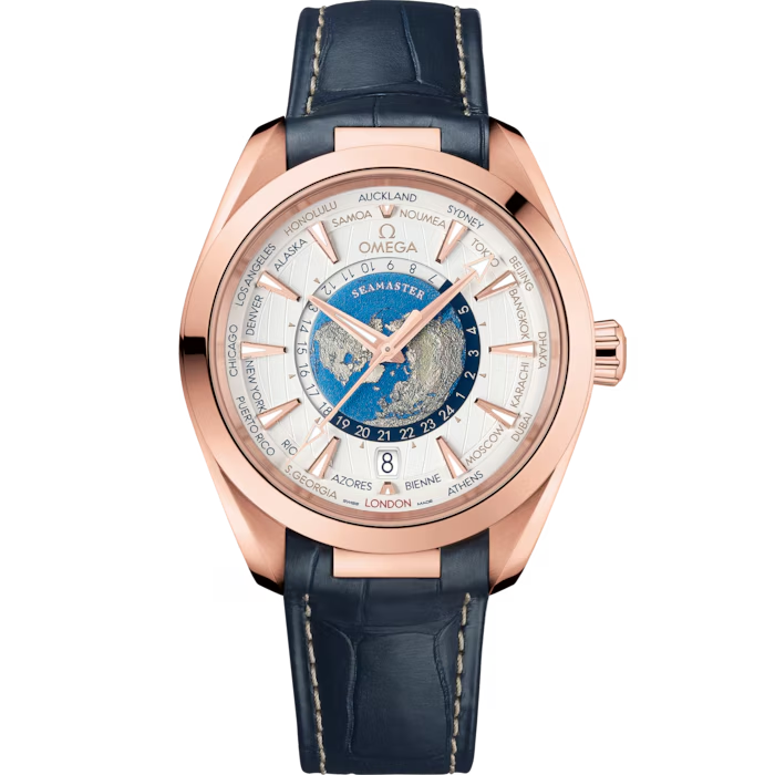 Omega Seamaster Aqua Terra 150M Worldtimer 220.53.43.22.02.001 bei Juwelier Hungeling