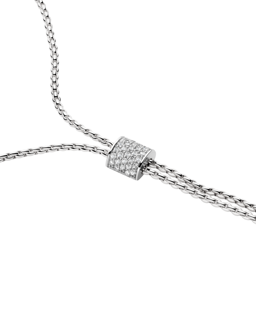Fope Aria Weißgold Slider Halskette mit Diamant-Pavé 89403CX_BB_B_BBX_070