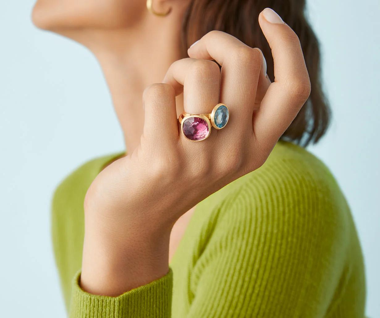 Jaipur Colour Ring aus Gold mit Sky-Blue-Topas  AB586_TP01_Y_02