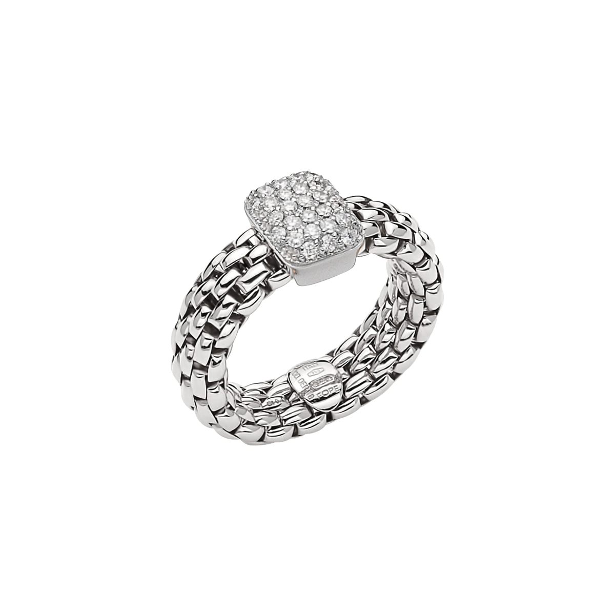 Fope Vendôme Flex it Weissgold Ring AN560 PAVE bei Juwelier Hungeling