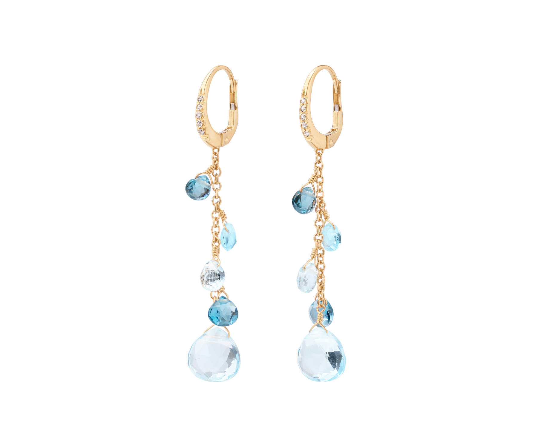 Marco Bicego Paradise Ohrringe mit Diamanten und Topas-Mix OB1743-MB_TP01_Y_02 bei Juwelier Hungeling