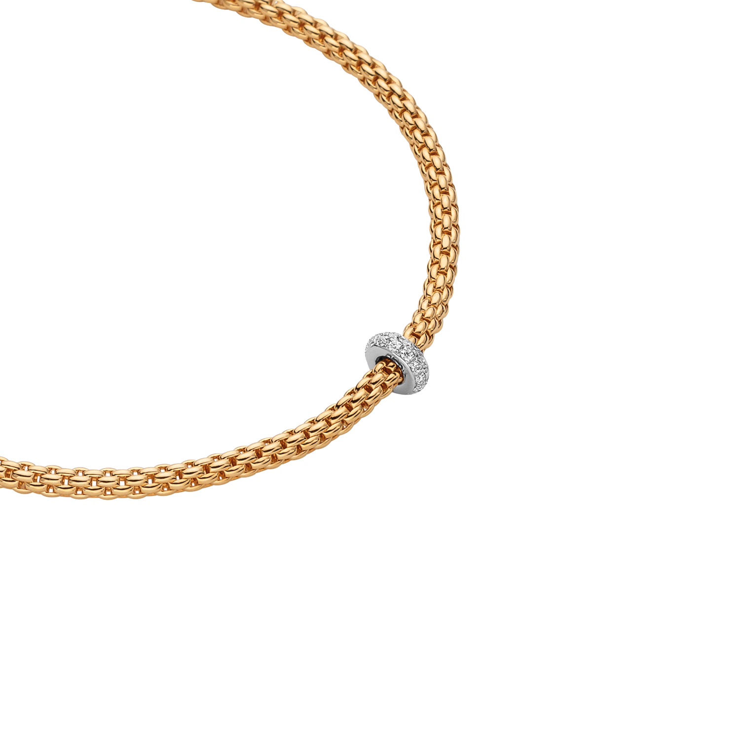 Fope Prima Gelbgold Collier mit Diamanten 745C BBR bei Juwelier Hungeling