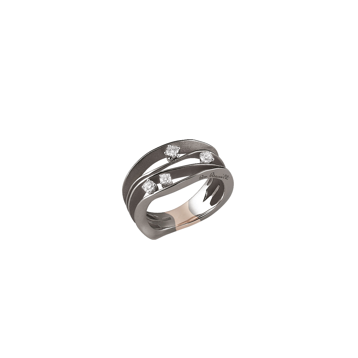 Annamaria Cammilli Ring Dune GAN0778E (Black Lava Gold) bei Juwelier Hungeling