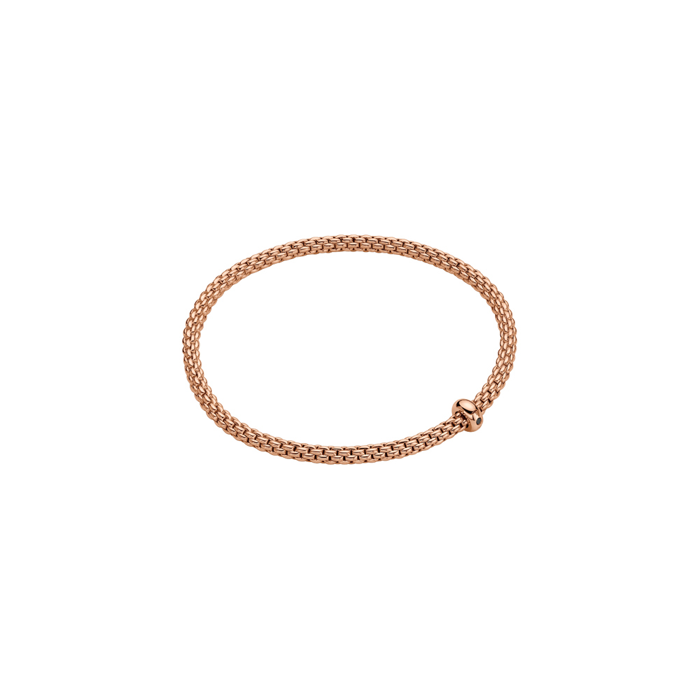 Fope Prima Flex it Roségold Armband mit schwarzem Diamant BR710 BBRN