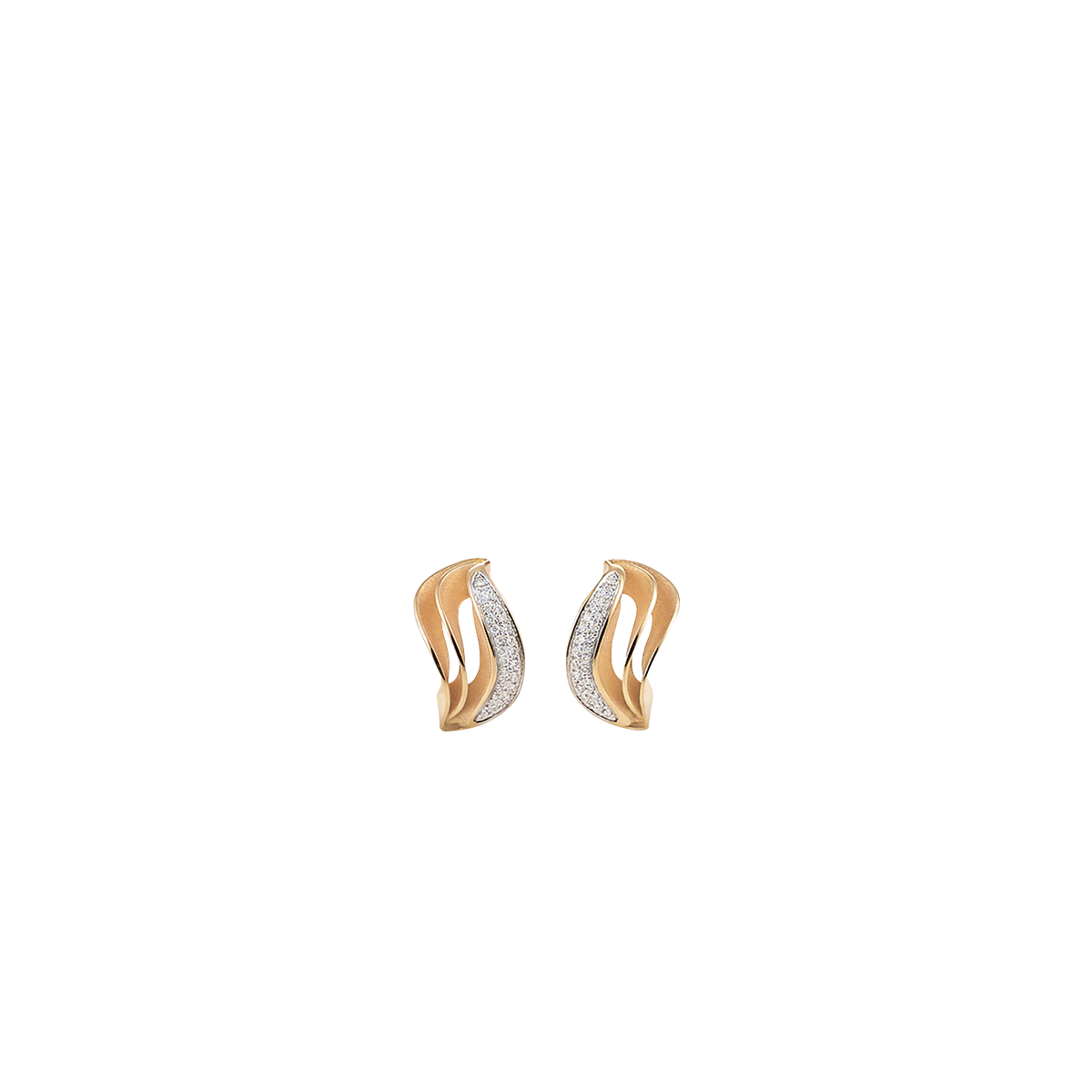 Annamaria Cammilli Ohrringe Velaa Pavé GOR3262J (Orange Apricot Gold) bei Juwelier Hungeling