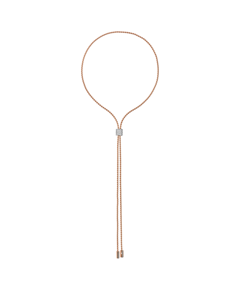 Fope Aria Roségold Slider Halskette mit Diamant-Pavé 89403CX_BB_R_RBX_070
