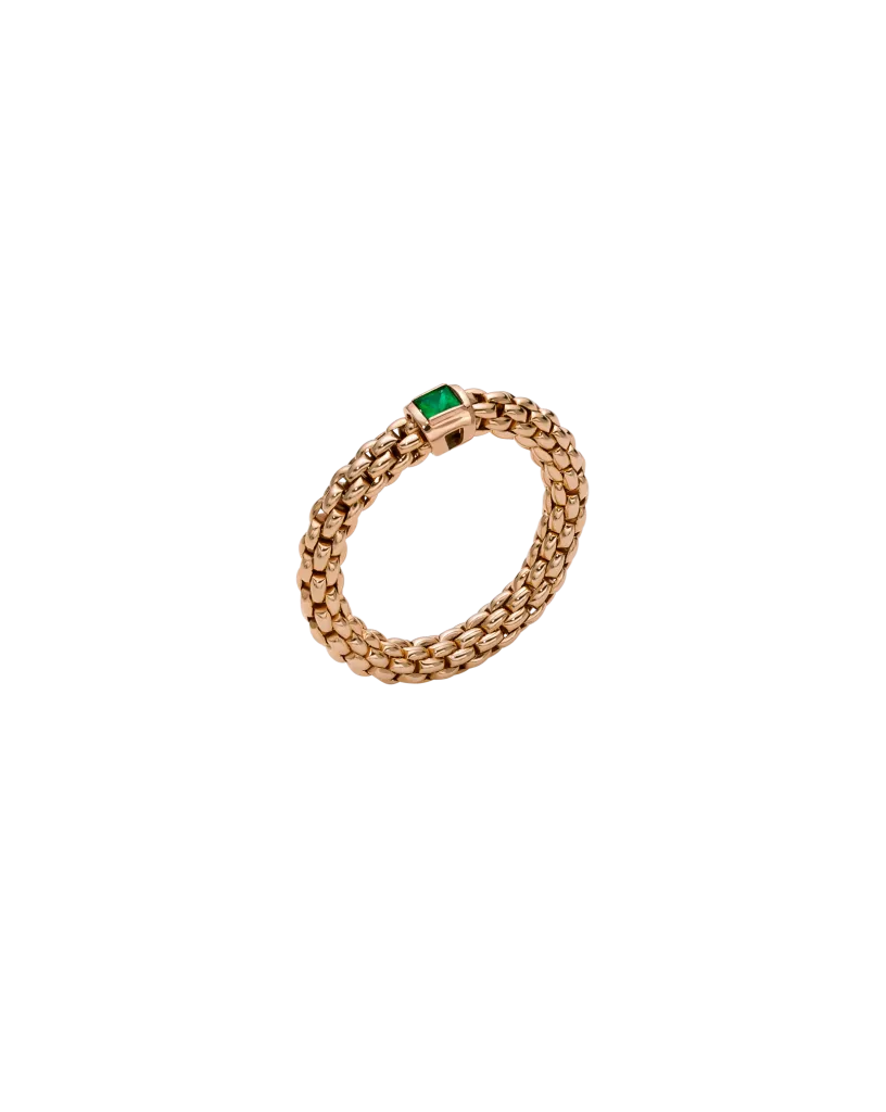 Fope Souls Flex it Roségold Ring mit Smaragd 09E08AX_B6 bei Juwelier Hungeling