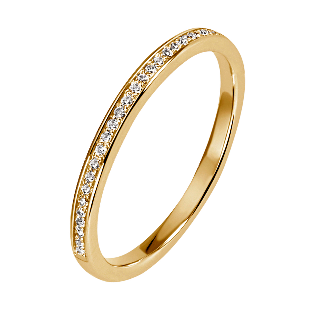 Memoire-Ring 585 Gelbgold 29 Brill 0,11ct