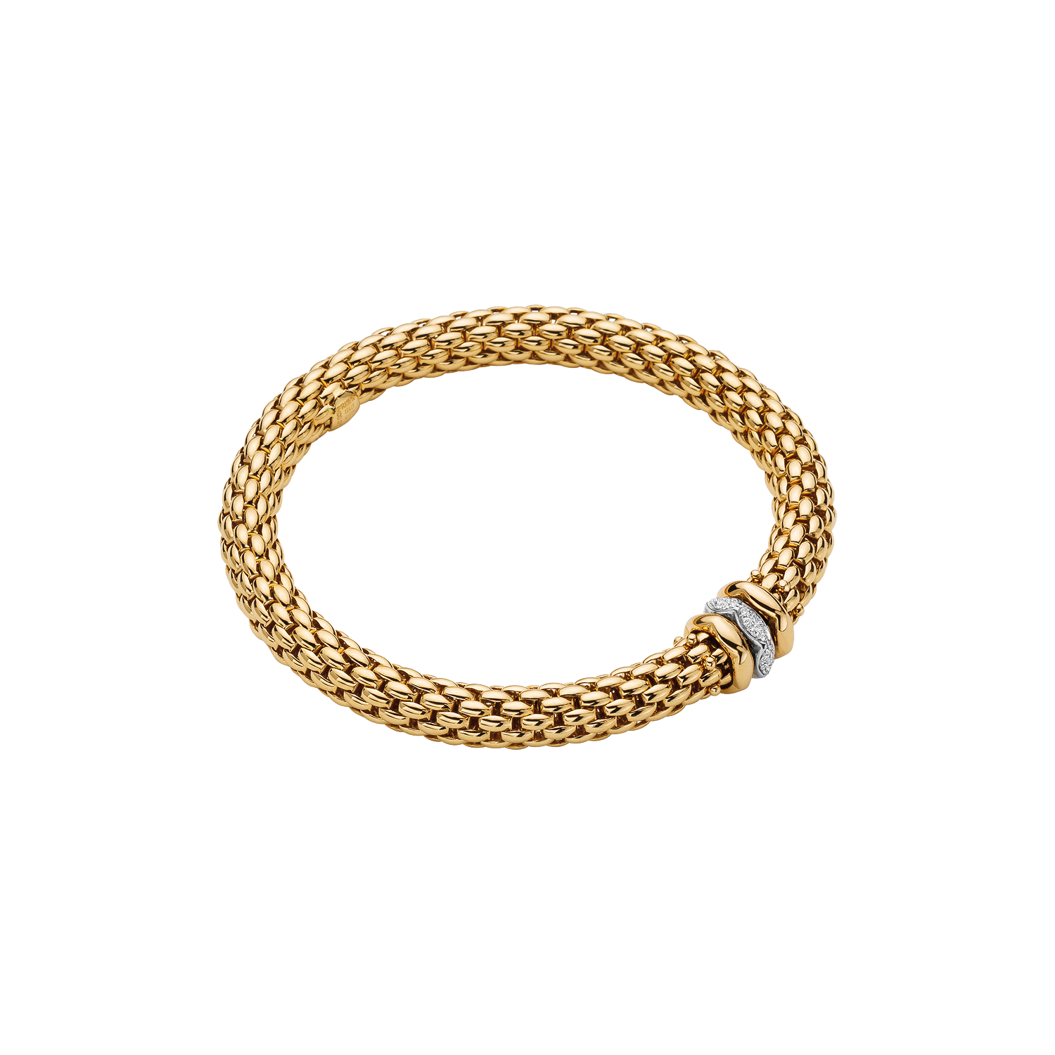 Fope Love Nest Flex it Gelbgold Armband mit Diamanten 451B BBR bei Juwelier Hungeling