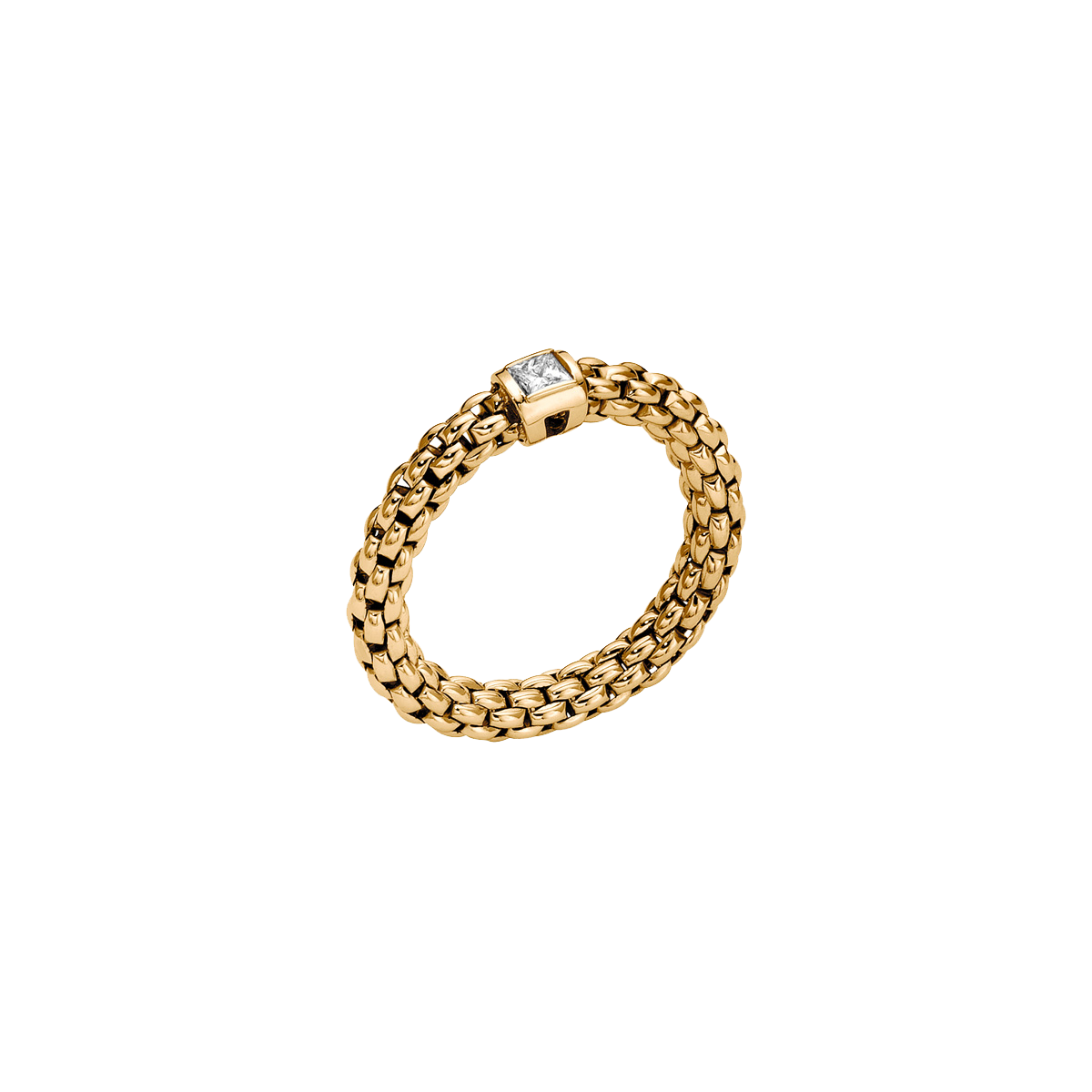 Fope Souls Flex it Gelbgold Ring mit Diamant 09E08AX_BB_G_XGX