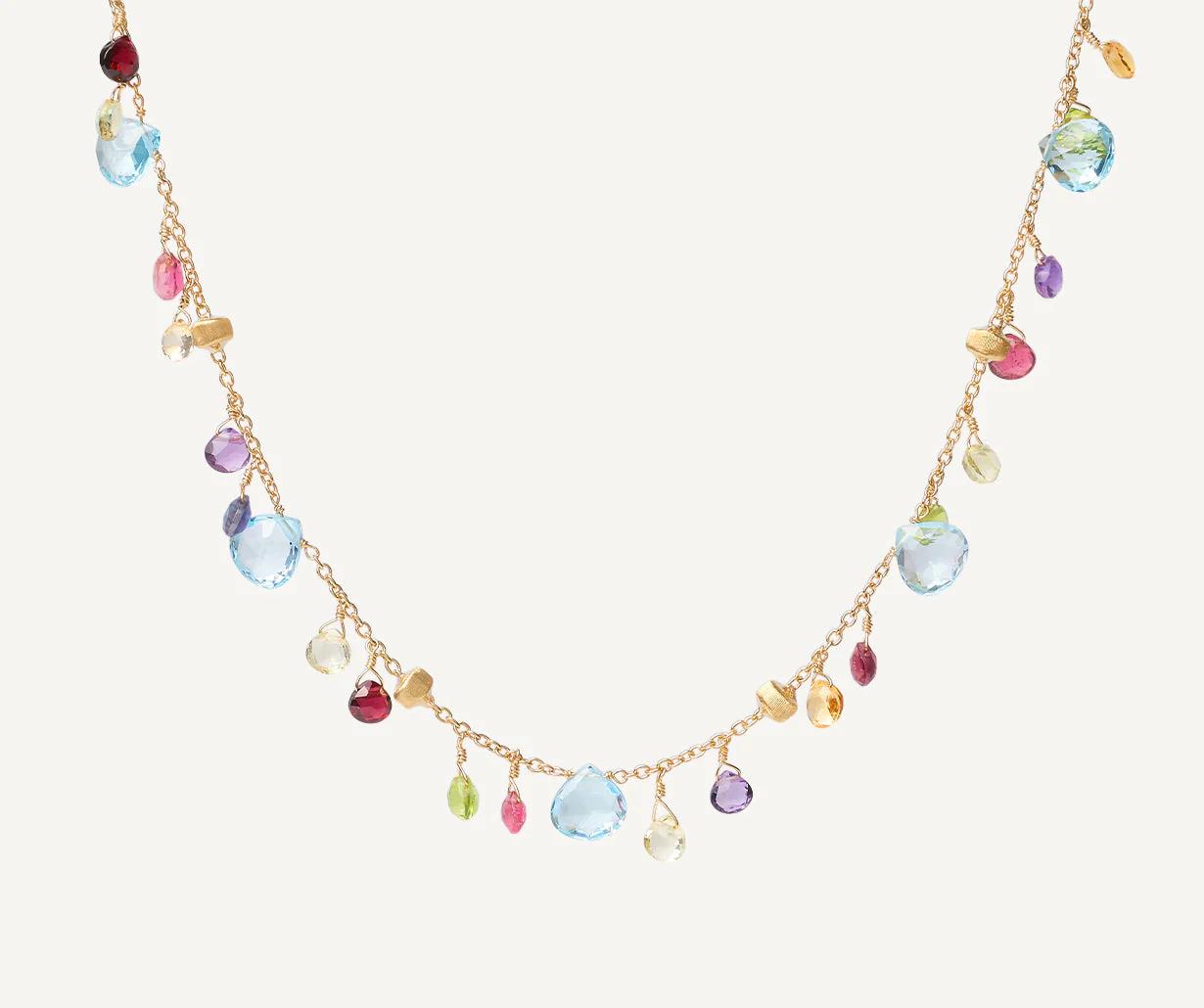 Paradise Halskette aus Gold mit bunten Edelsteinen CB2584-E_MIX01T_Y_02